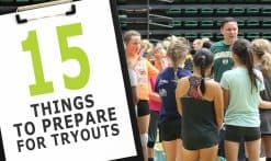 Volleyball tryout checklist