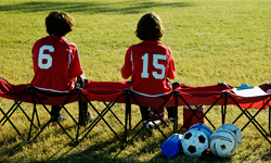 Players on the bench
