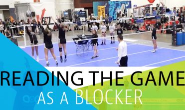 Reading as a blocker in volleyball