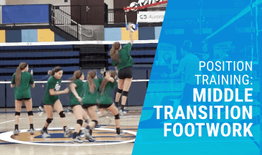 Middle transition footwork