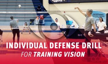 Individual defense drill for training vision