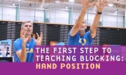 teaching blocking: Hand position