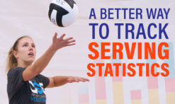 Volleyball serving statistics