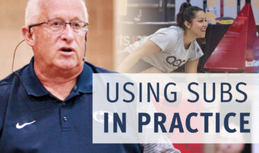 Using subs in volleyball practice